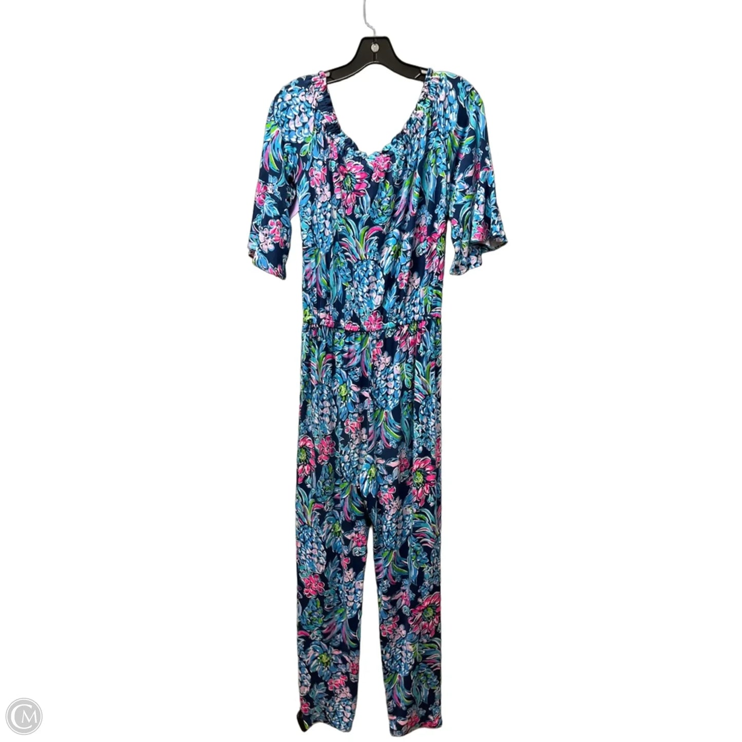 Jumpsuit Designer By Lilly Pulitzer In Blue & Pink, Size: S