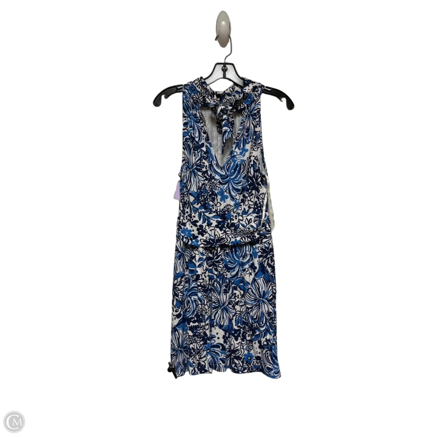Romper Designer By Lilly Pulitzer In Blue & White, Size: Xs