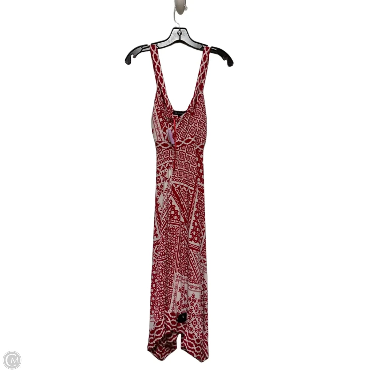 Dress Casual Midi By Inc In Red & White, Size: M
