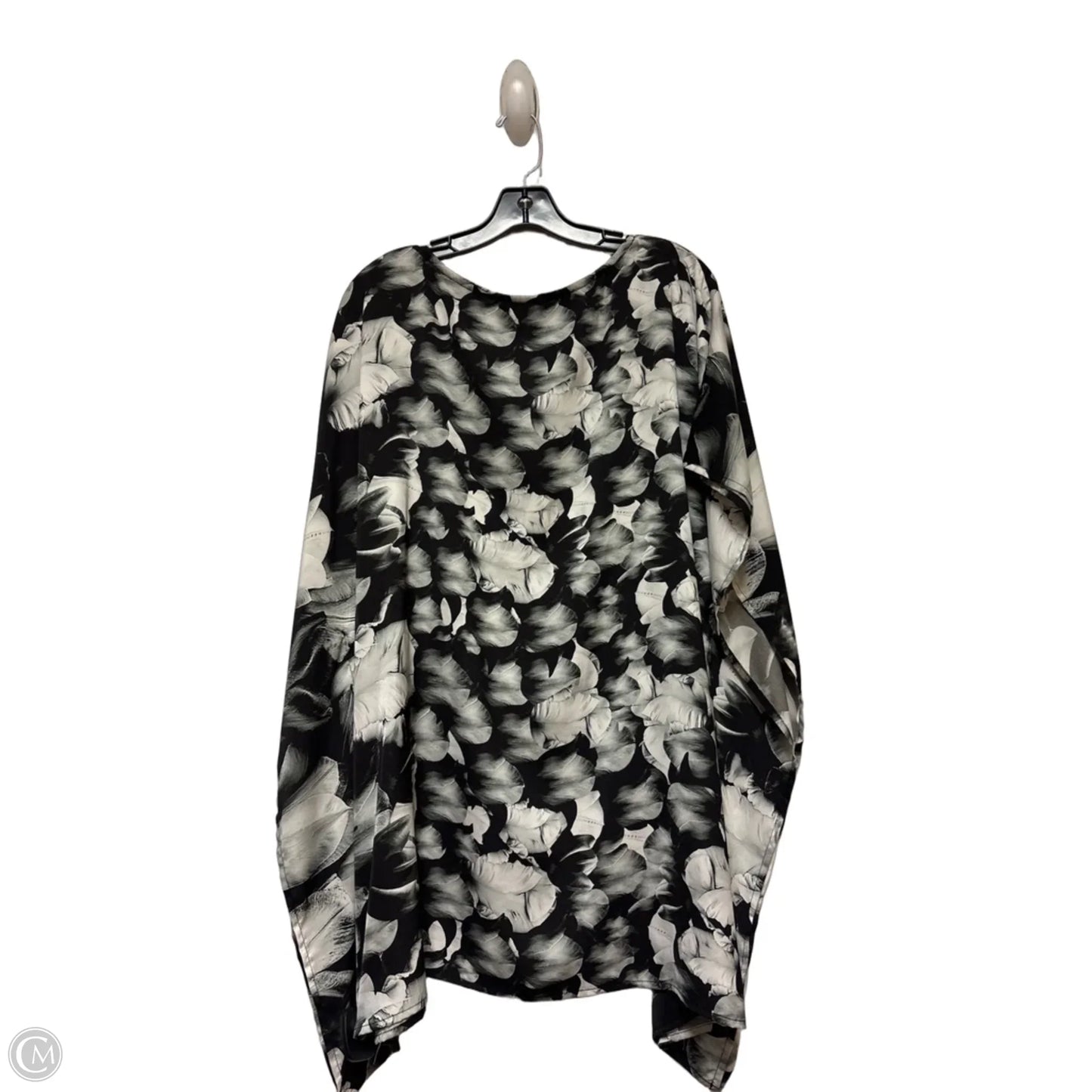 Top Short Sleeve By Bryn Walker In Black & Grey, Size: S