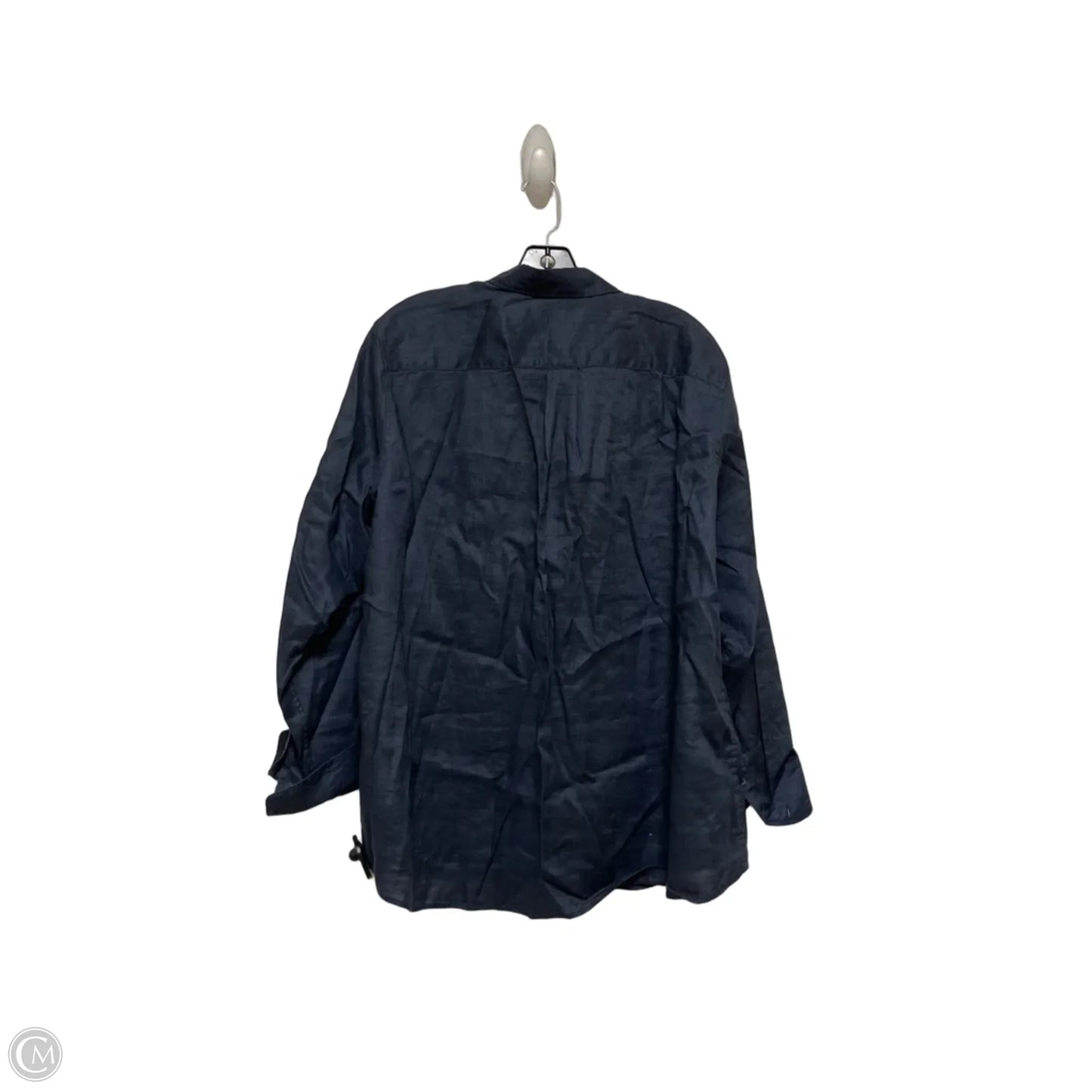 Top Long Sleeve By Uniqlo In Navy, Size: 2x