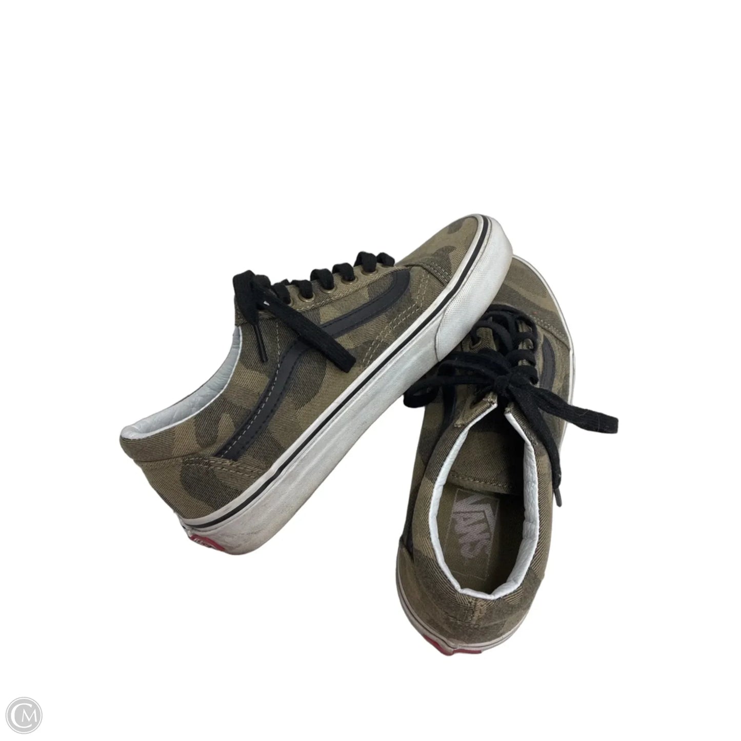 Shoes Sneakers By Vans In Camouflage Print, Size: 8