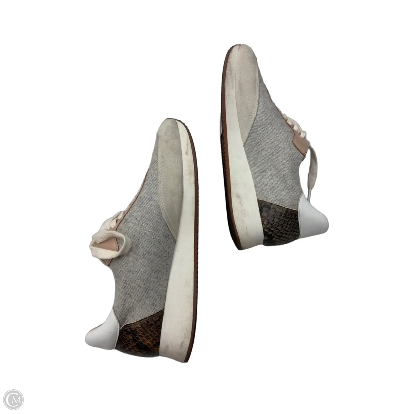 Shoes Sneakers By Banana Republic In Grey & Tan, Size: 8