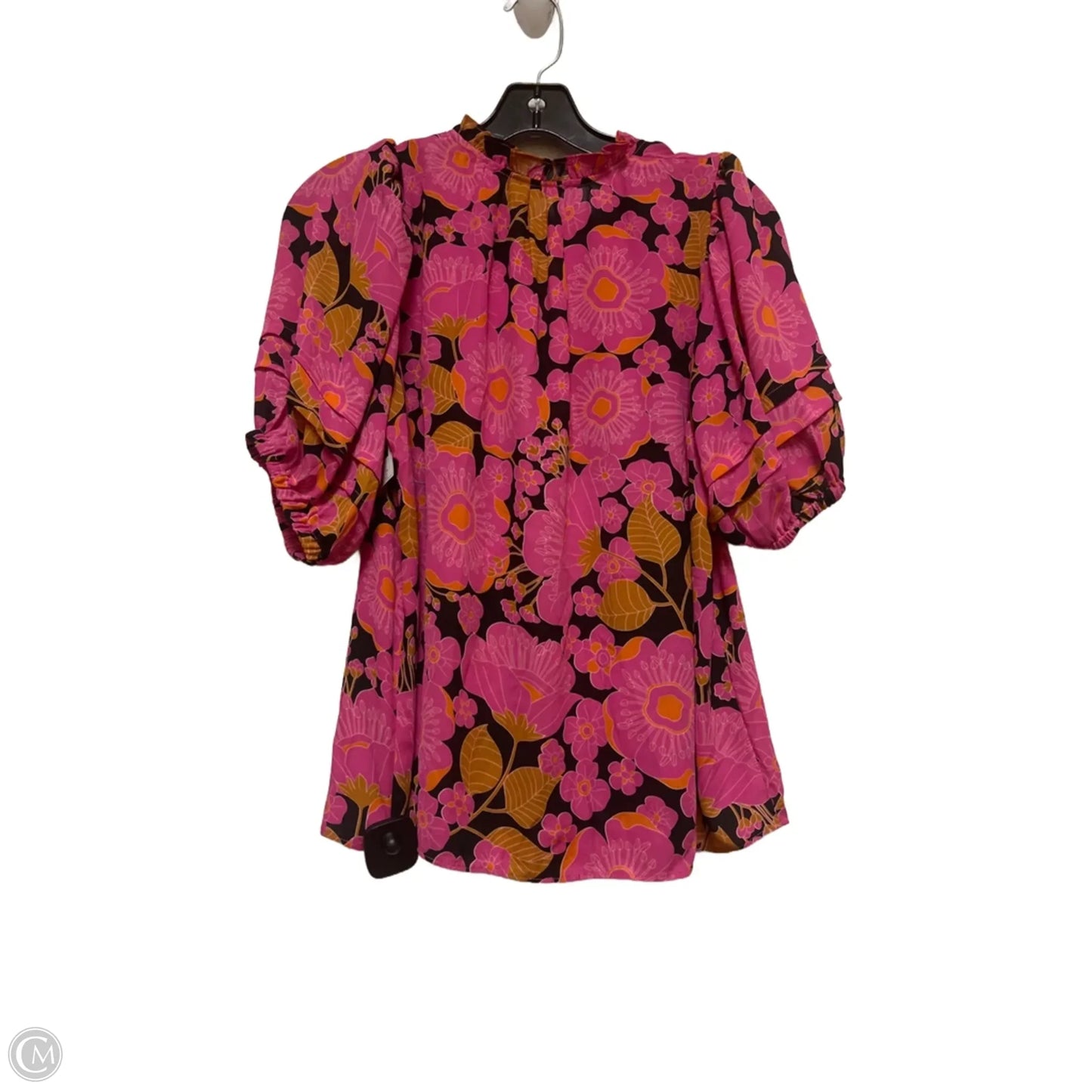 Top Short Sleeve By Rose And Olive In Floral Print, Size: S