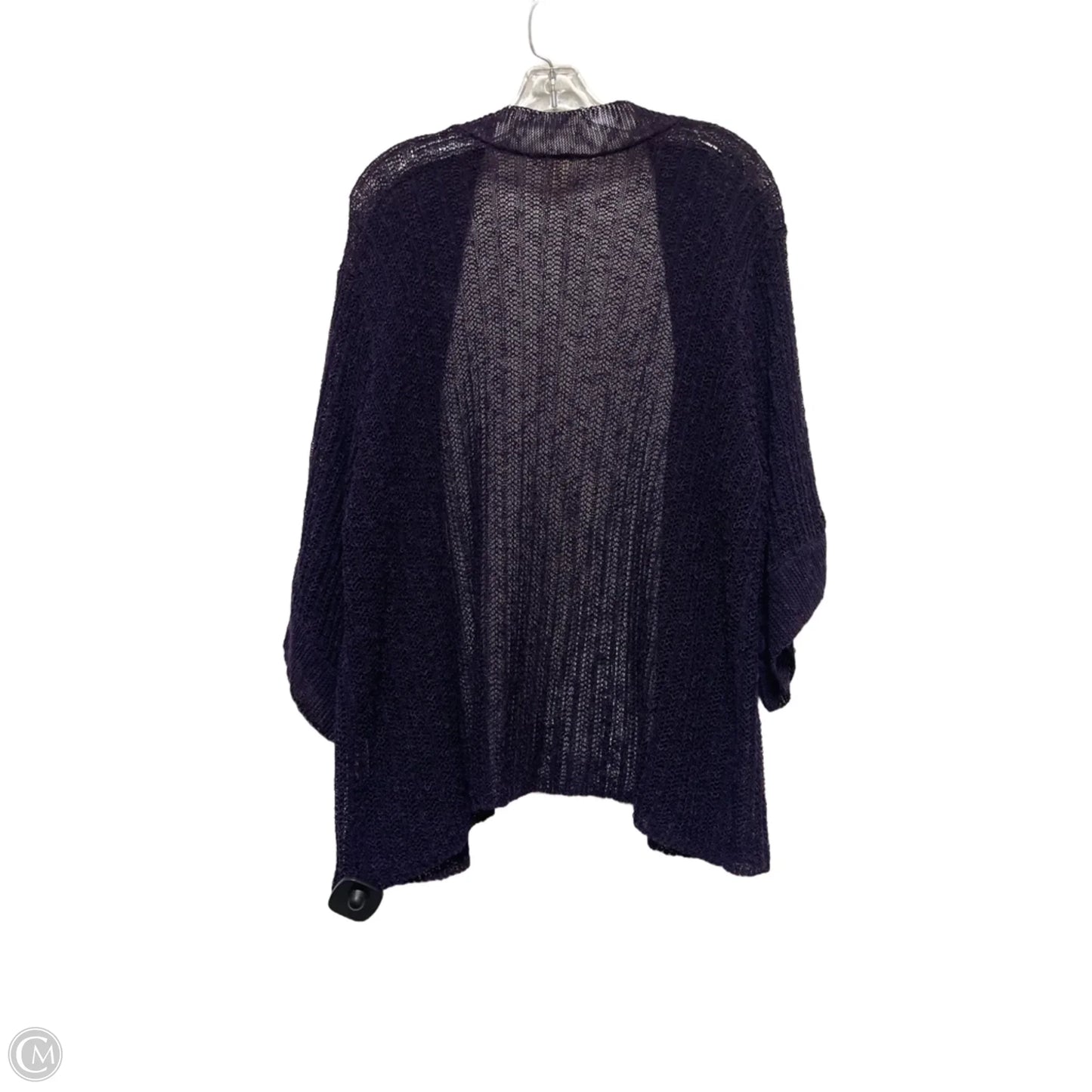 Cardigan By Eileen Fisher In Purple, Size: 2x