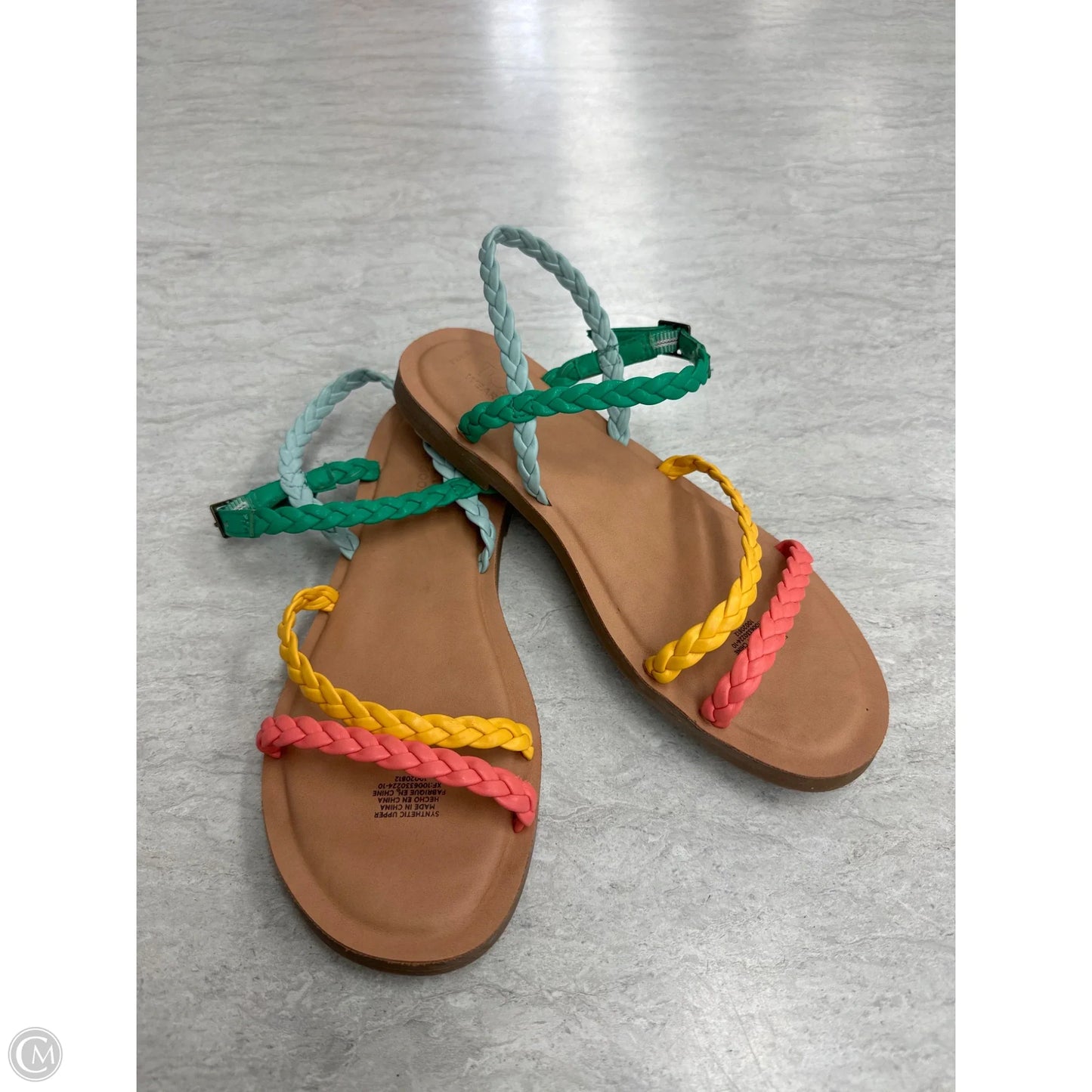 Sandals Flats By Toms In Multi-colored, Size: 5.5