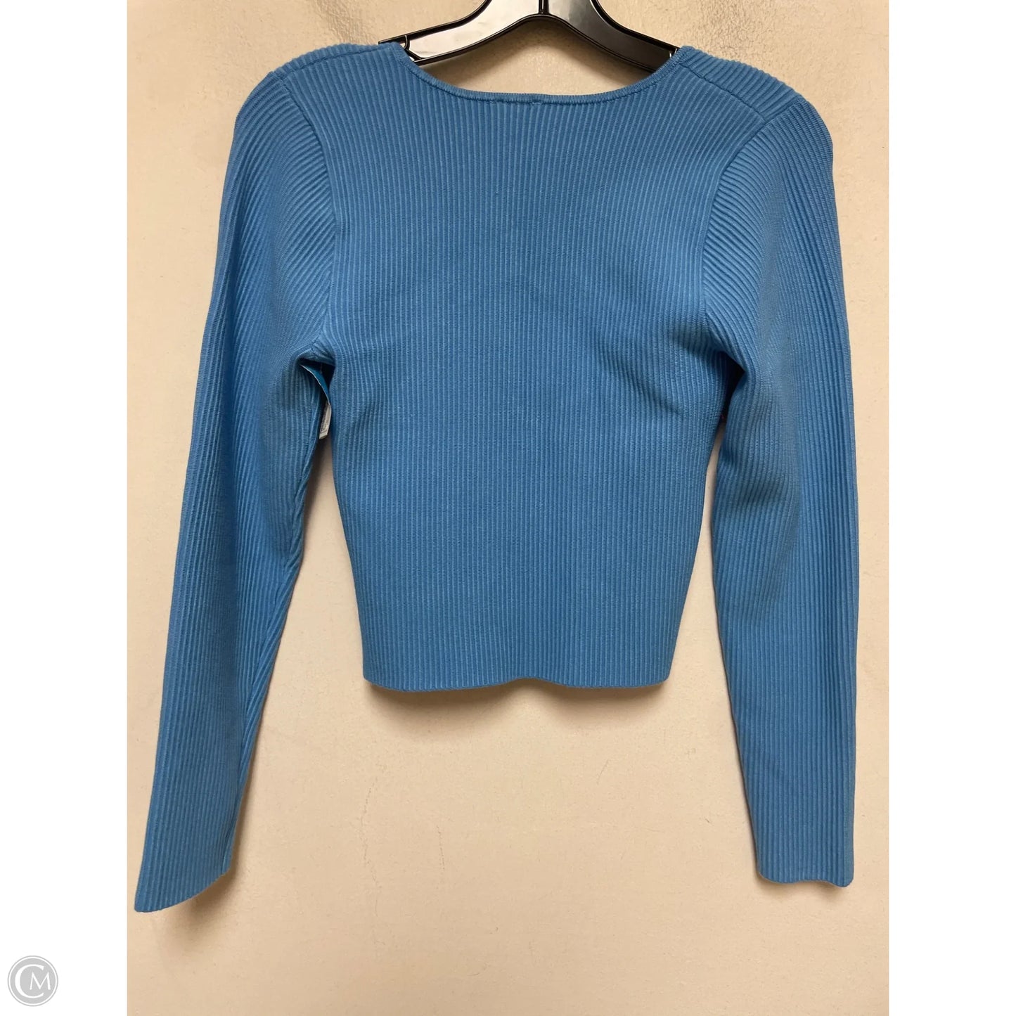 Top Long Sleeve By Abercrombie And Fitch In Blue, Size: M