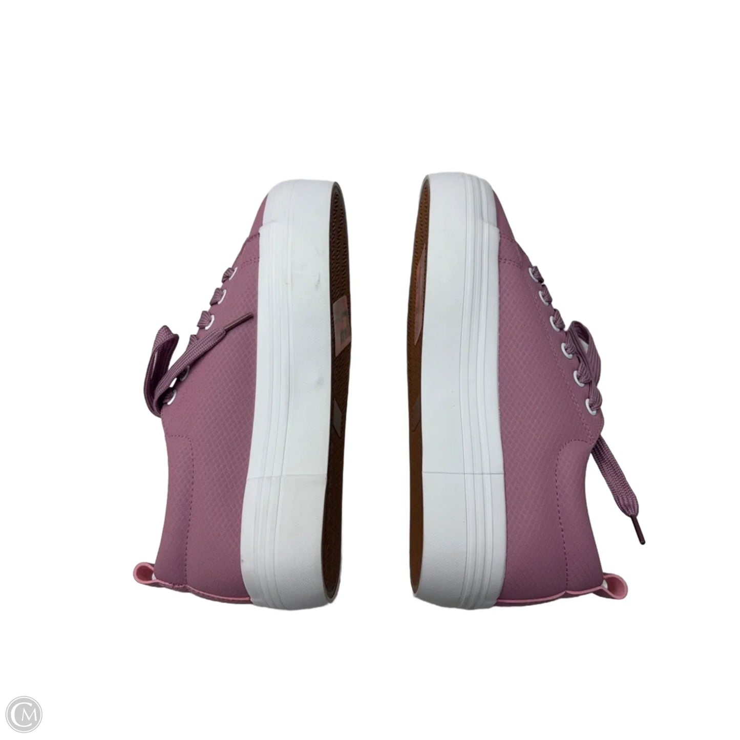 Shoes Heels Platform By Clothes Mentor In Pink & White, Size: 7