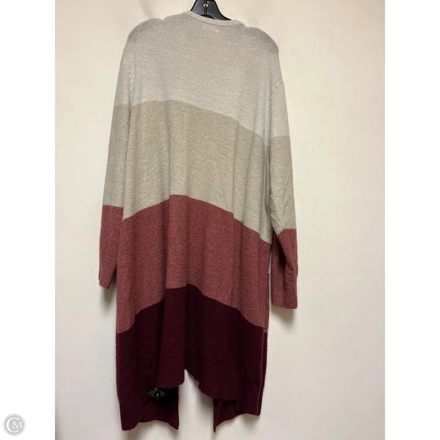 Cardigan By Maurices In Maroon, Size: 3x