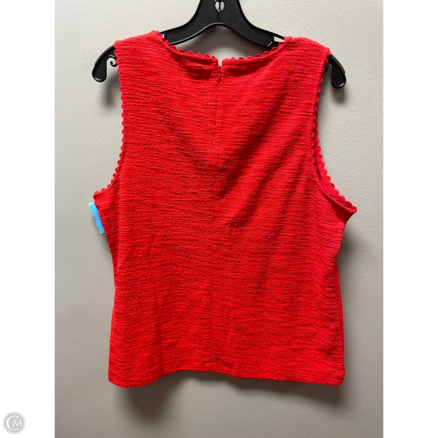 Top Sleeveless By J. Crew In Red, Size: L