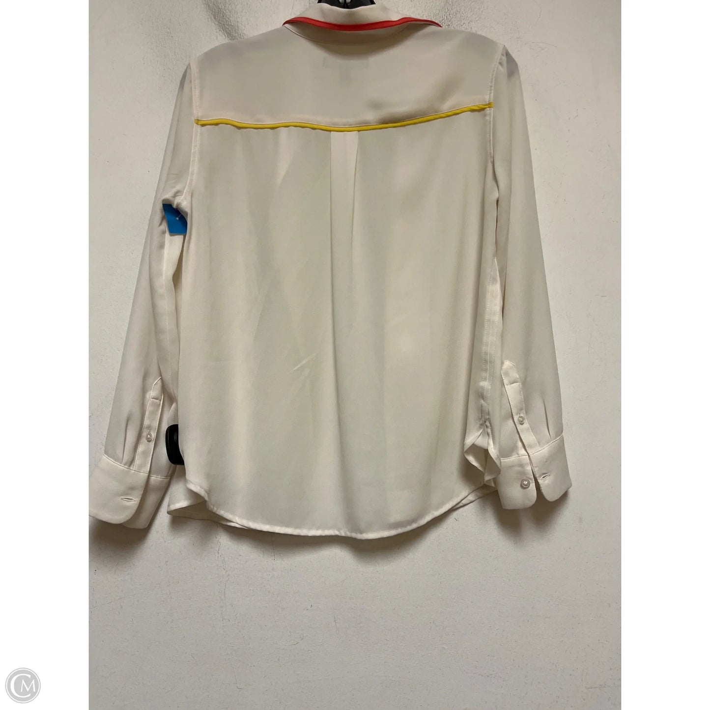 Top Long Sleeve By Banana Republic In Cream, Size: Xs
