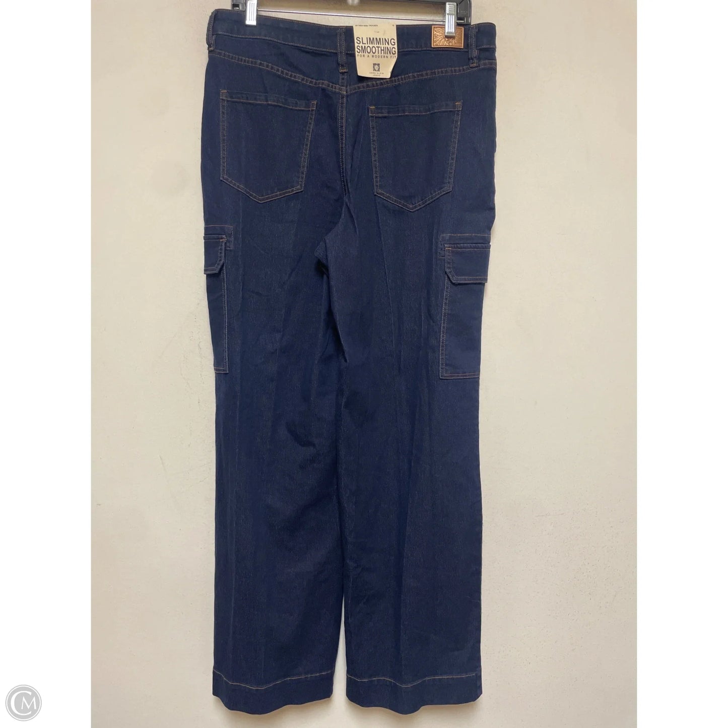 Jeans Straight By Anne Klein In Blue Denim, Size: 10