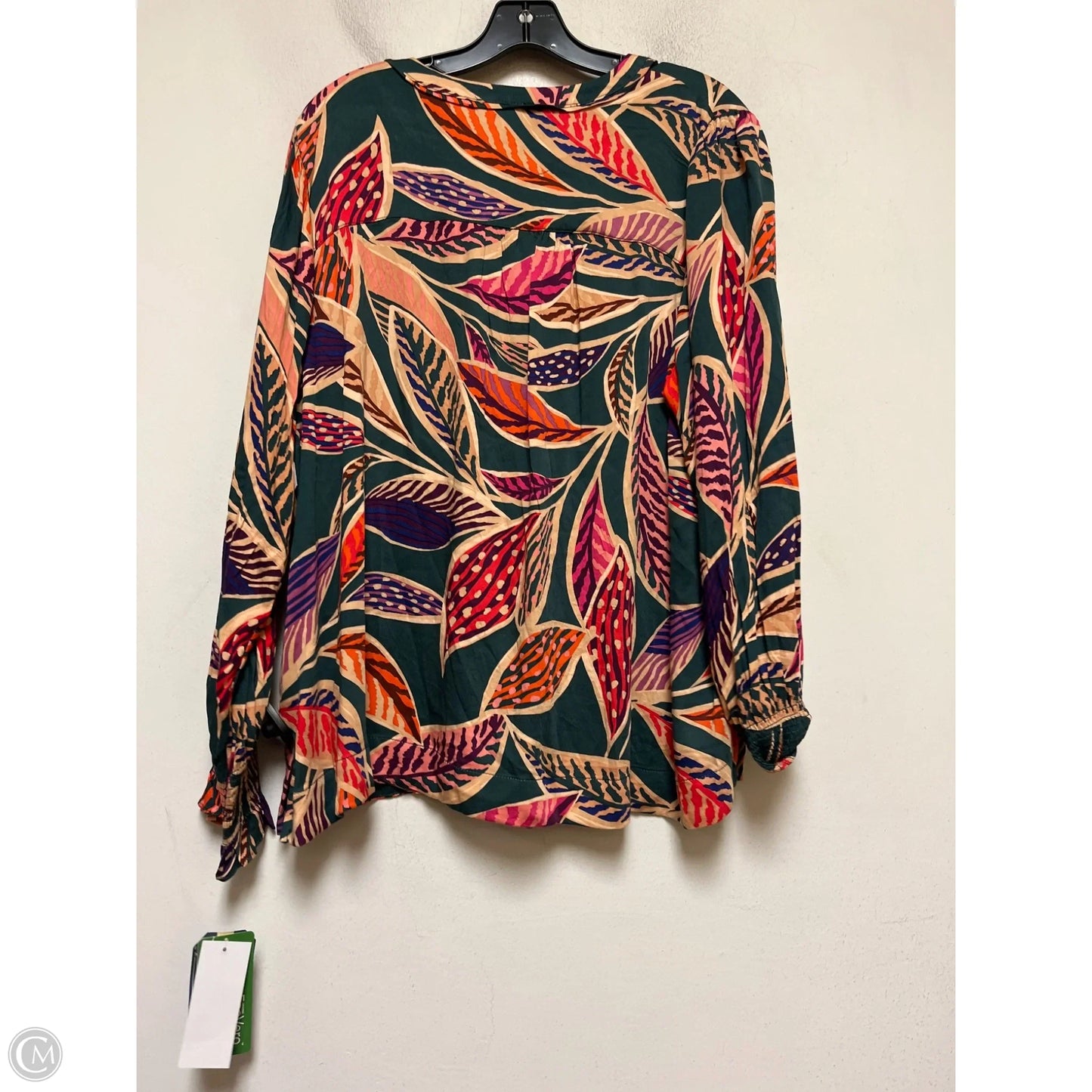 Top Long Sleeve By Democracy In Multi-colored, Size: 1x