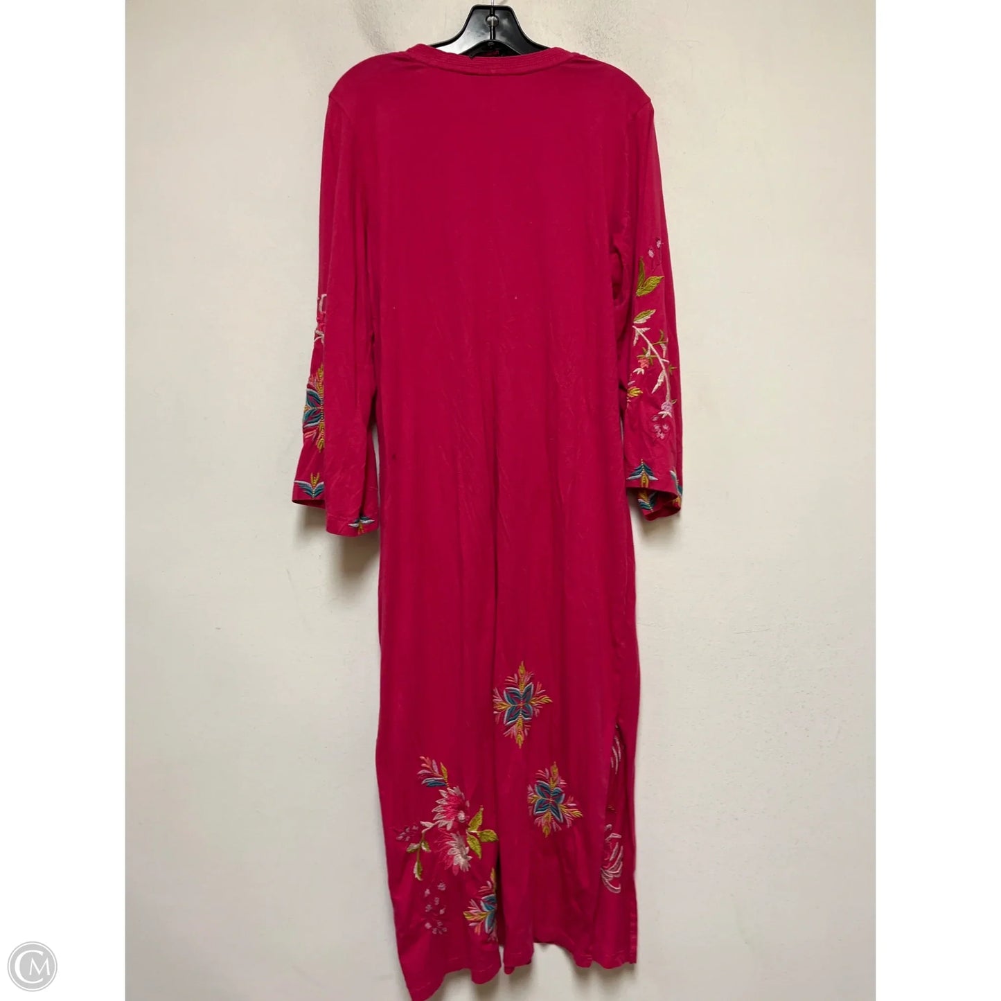Dress Casual Midi By Johnny Was In Pink, Size: M