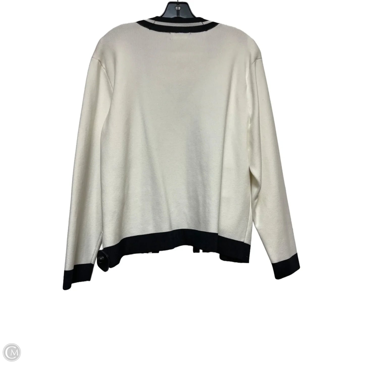 Jacket Designer By Karl Lagerfeld In Black & White, Size: Xl