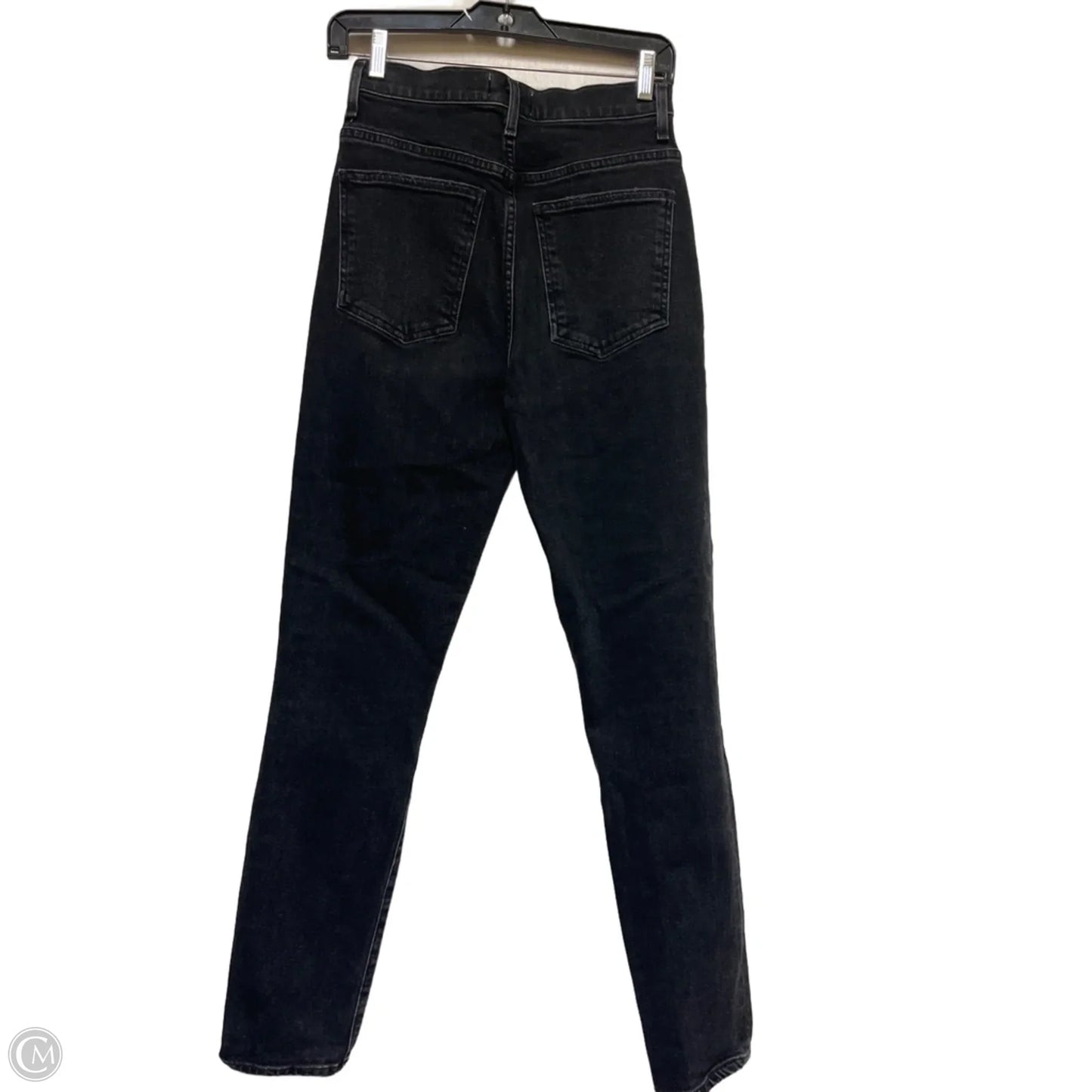 Jeans Skinny By Agolde In Black Denim, Size: 4