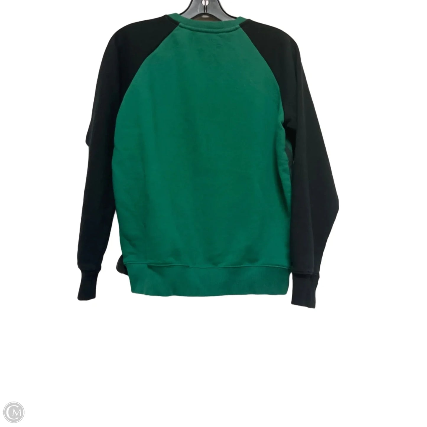 Sweatshirt Collar By Clothes Mentor In Black & Green, Size: Xs