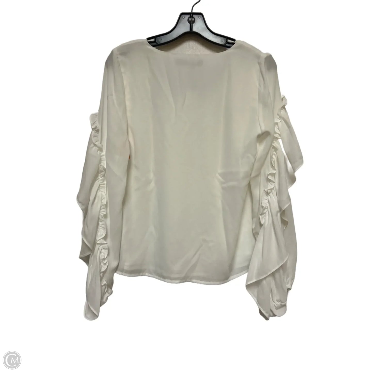 Top Long Sleeve By Sugar Lips In White, Size: Xs
