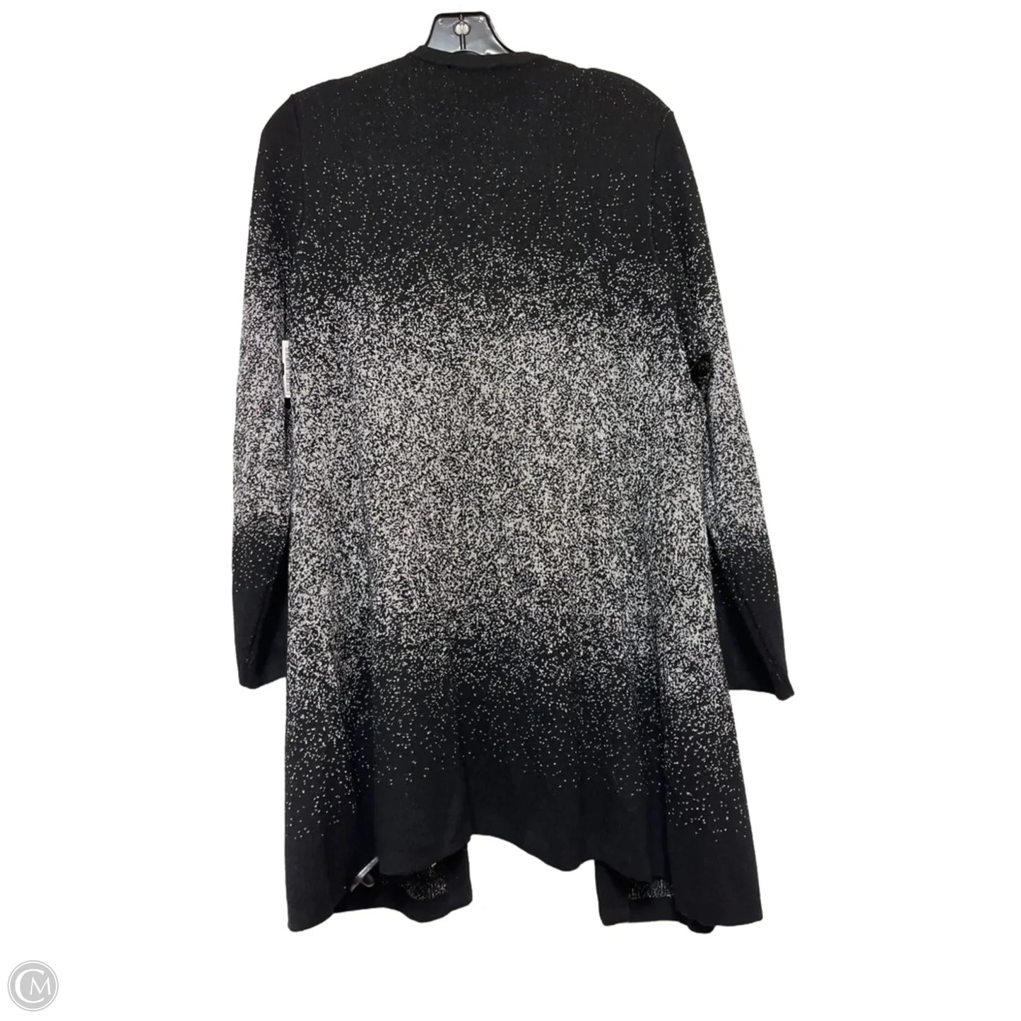 Cardigan By Cj Banks In Black & Silver, Size: L