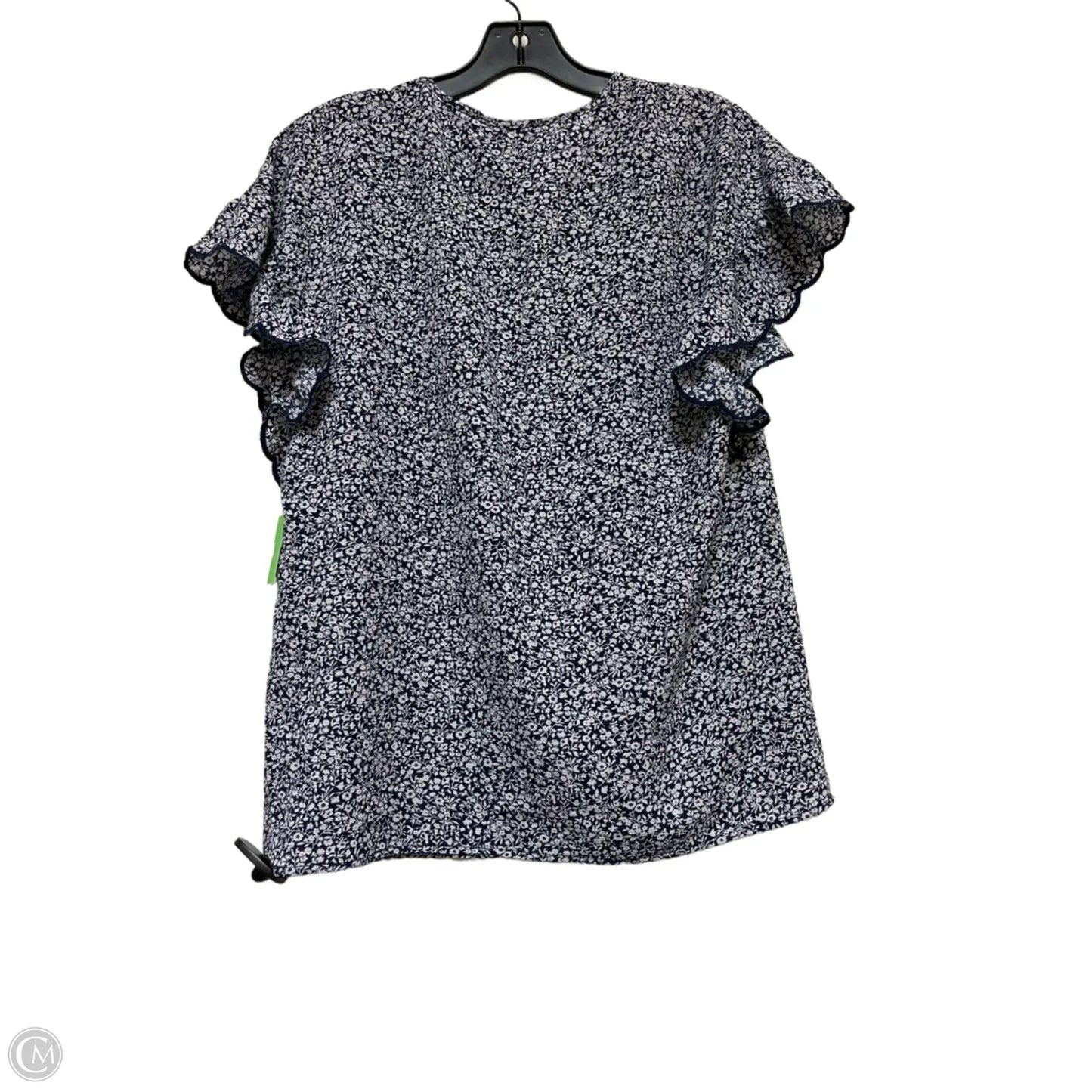 Top Short Sleeve By Michael By Michael Kors In Blue & White, Size: S
