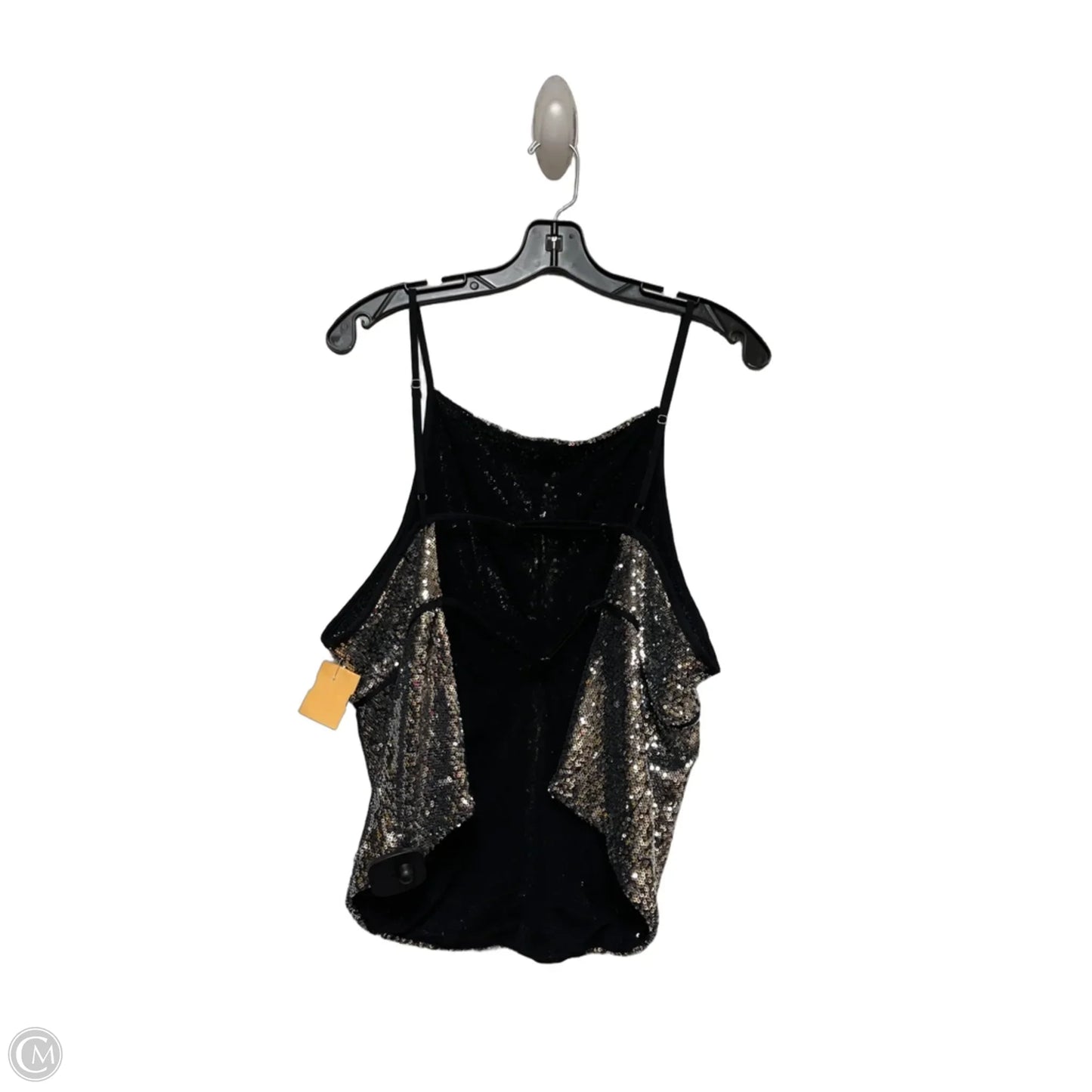 Top Sleeveless By Free People In Black & Silver, Size: L