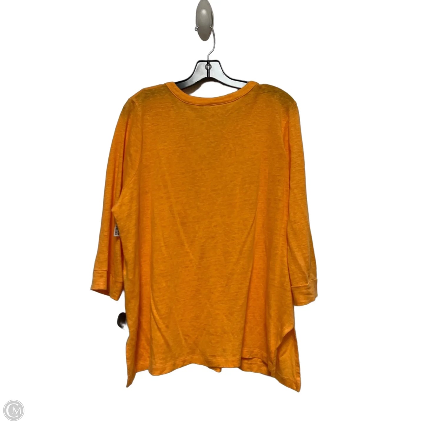 Top Long Sleeve By Chicos In Orange, Size: Xl
