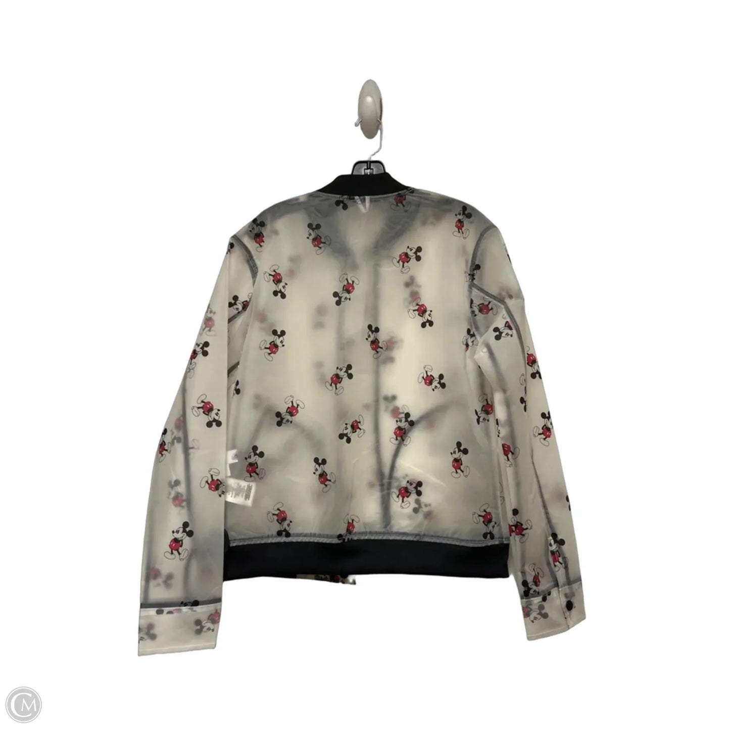 Coat Raincoat By Disney Store In Black & Red, Size: S