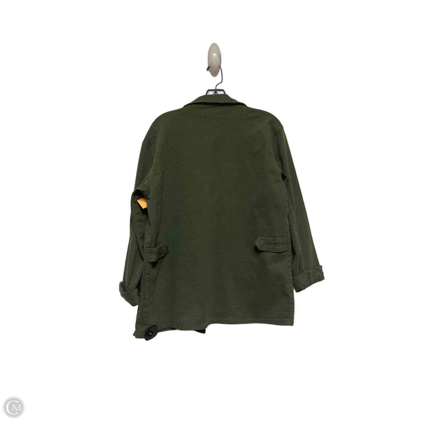 Jacket Denim By Good American In Green Denim, Size: Xs