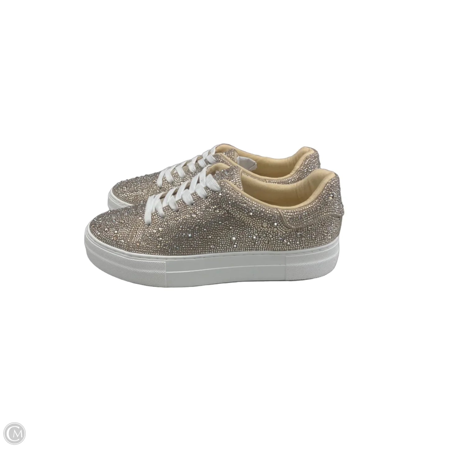 Shoes Sneakers Platform By Betsey Johnson In Gold, Size: 9