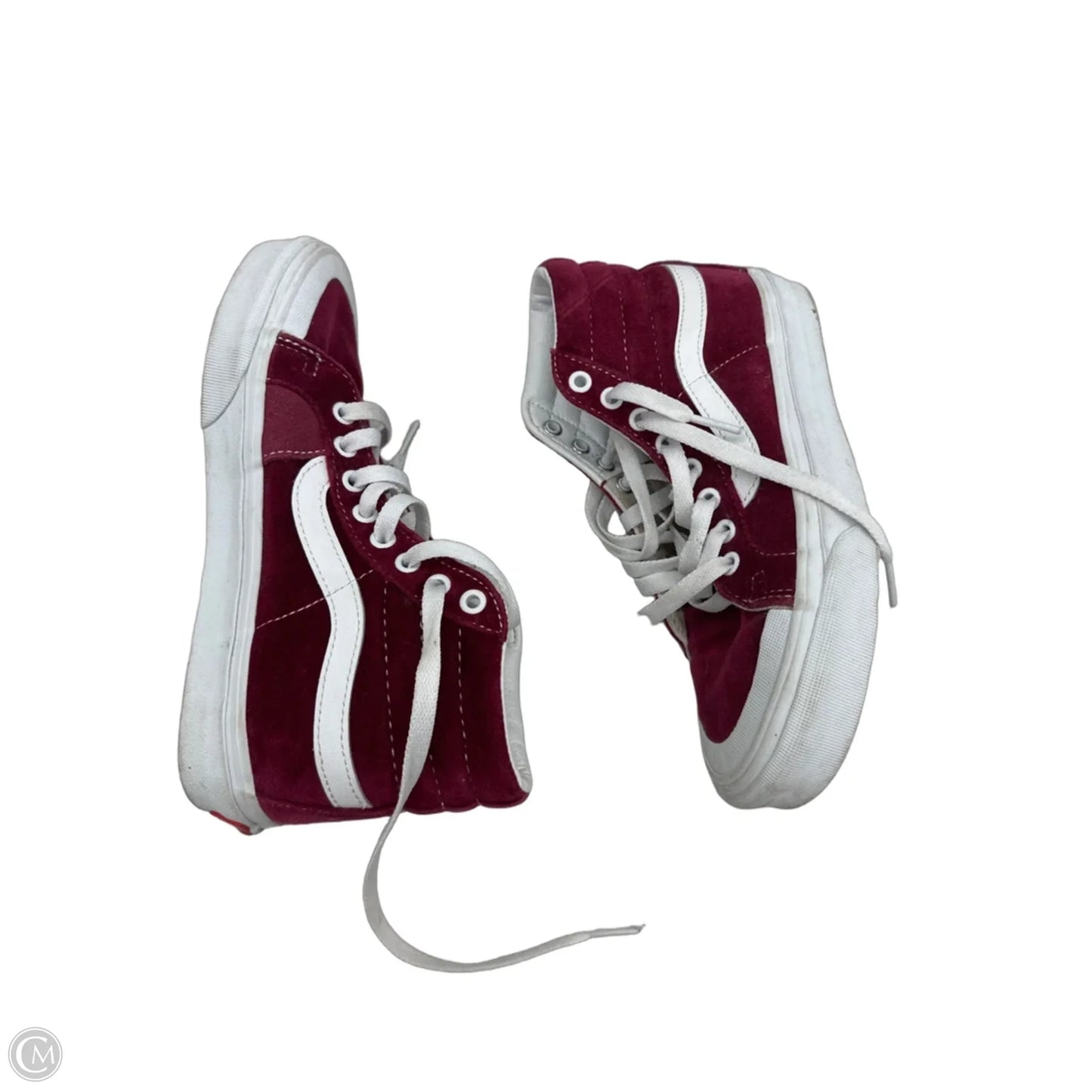 Shoes Sneakers By Vans In Red, Size: 6.5
