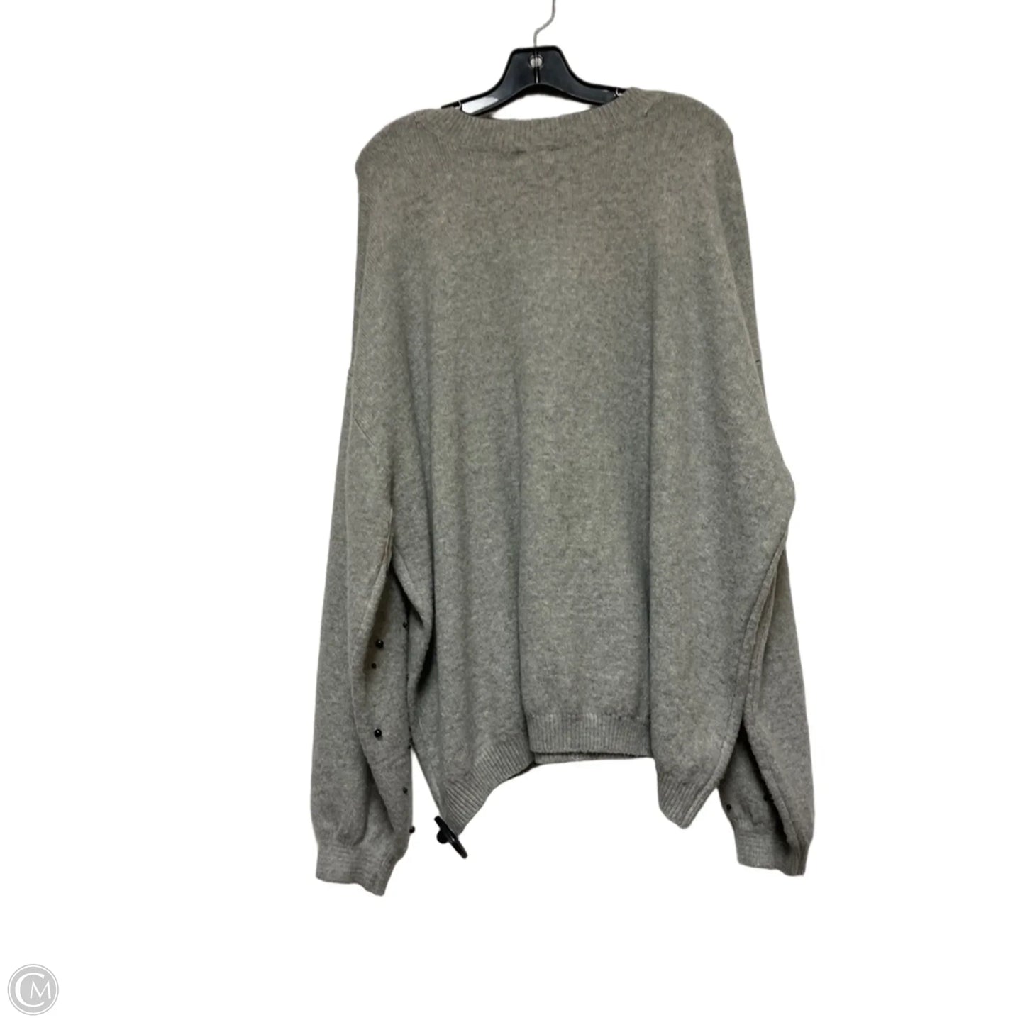 Sweater By Crown And Ivy In Black & Grey, Size: 3x