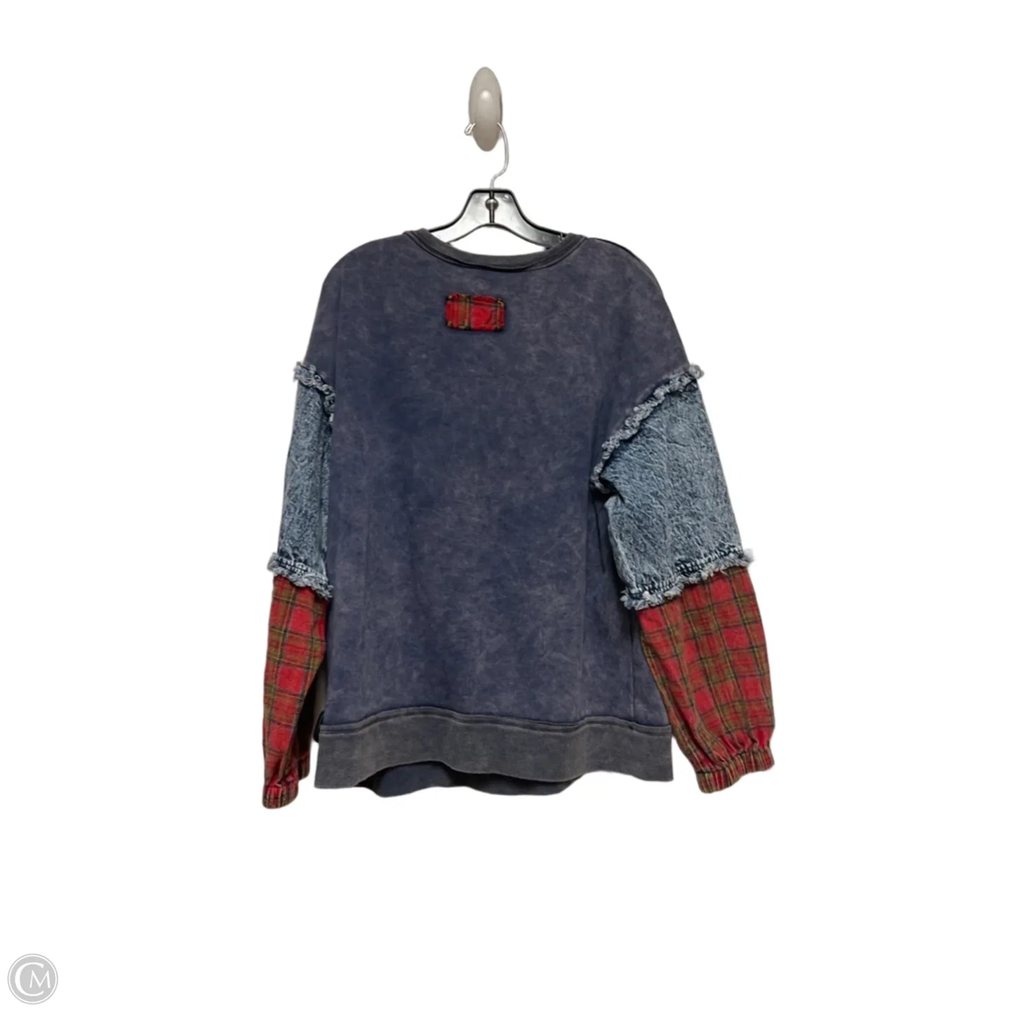 Top Long Sleeve By Clothes Mentor In Blue & Red, Size: S