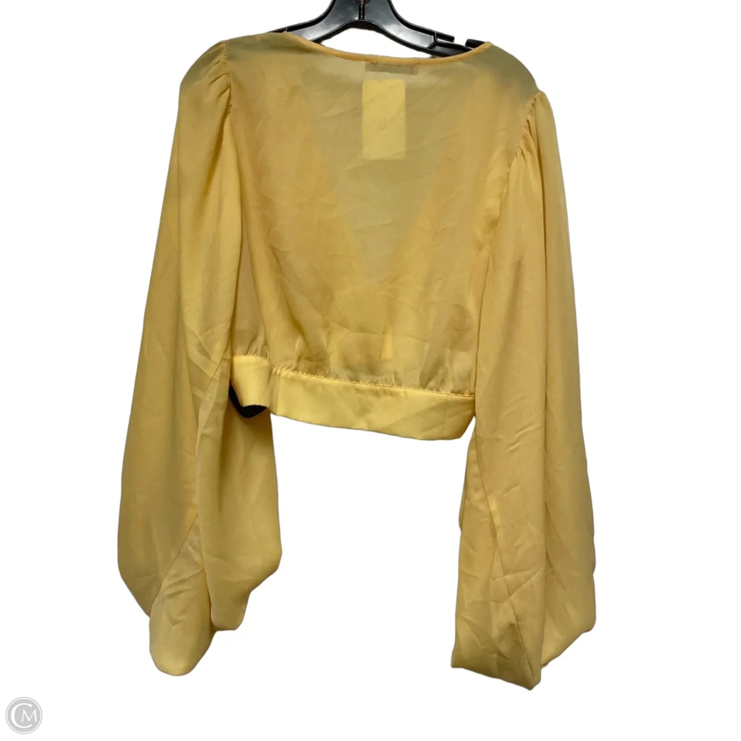 Top Long Sleeve By Clothes Mentor In Yellow, Size: L