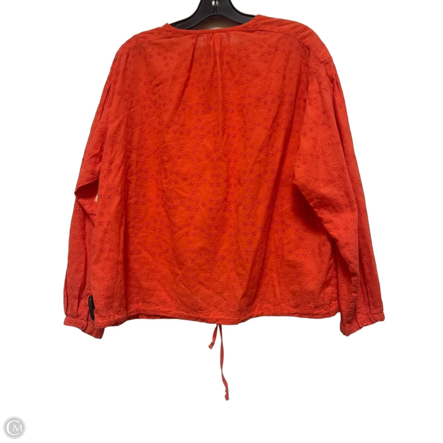 Top Long Sleeve By Free People In Orange, Size: M