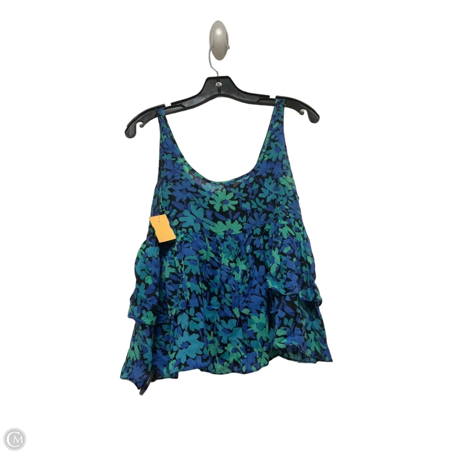 Top Sleeveless By Free People In Blue & Green, Size: S