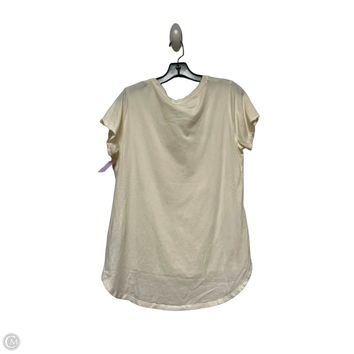 Top Short Sleeve Basic By Disney Store In Cream & Orange, Size: M