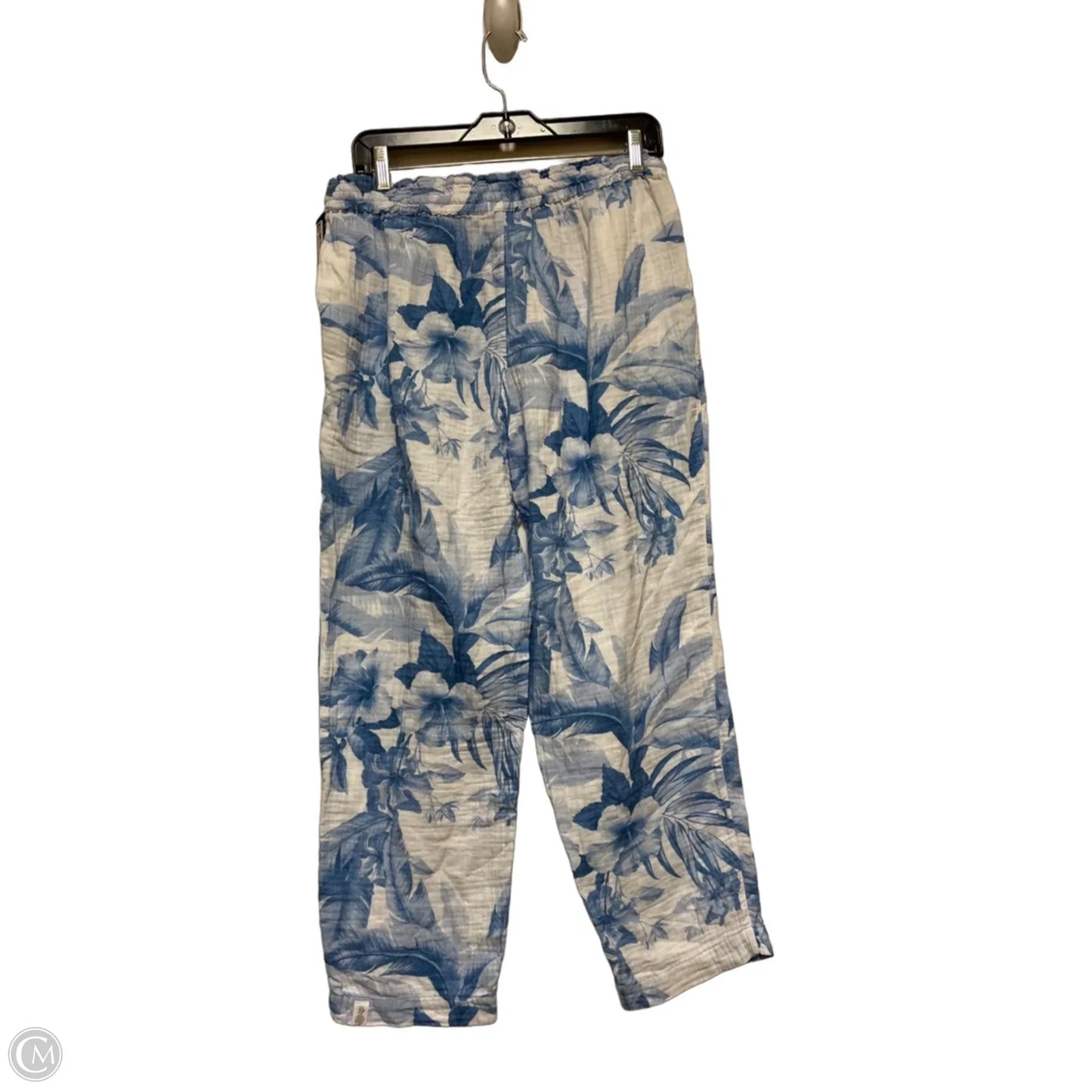 Pants Wide Leg By Tommy Bahama In Blue & White, Size: 4