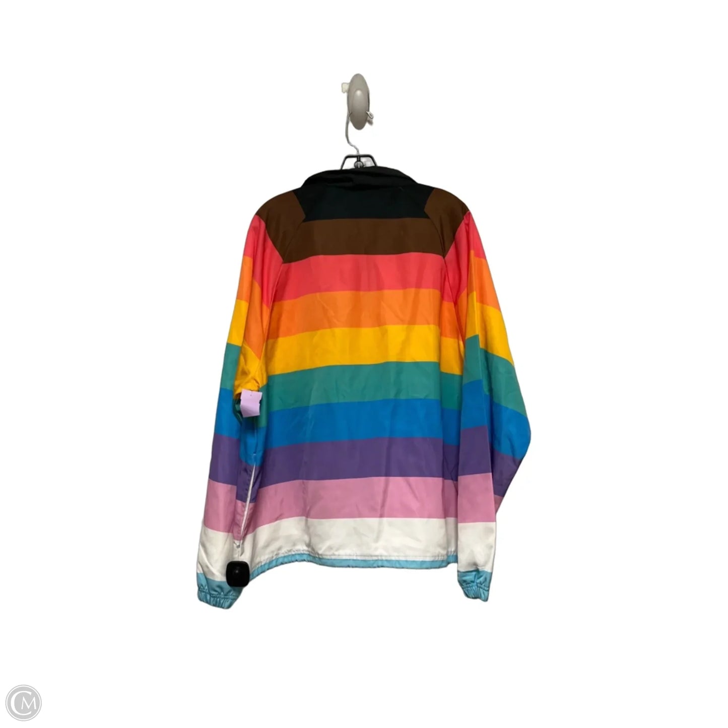 Jacket Windbreaker By Disney Store In Rainbow Print, Size: L