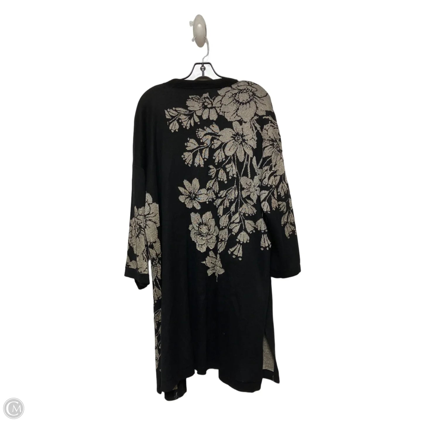 Cardigan By Chicos In Floral Print, Size: M