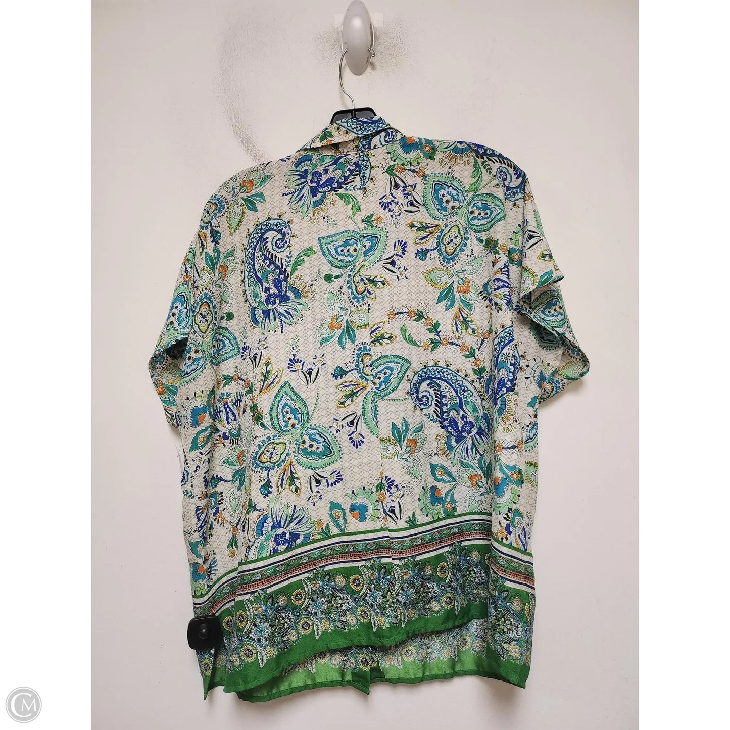 Top Short Sleeve By Joie In Paisley Print, Size: L