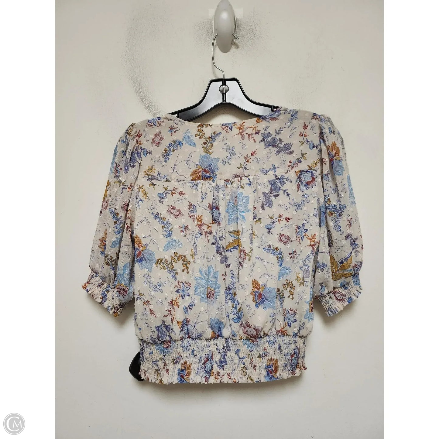 Top Short Sleeve By Joie In Floral Print, Size: S