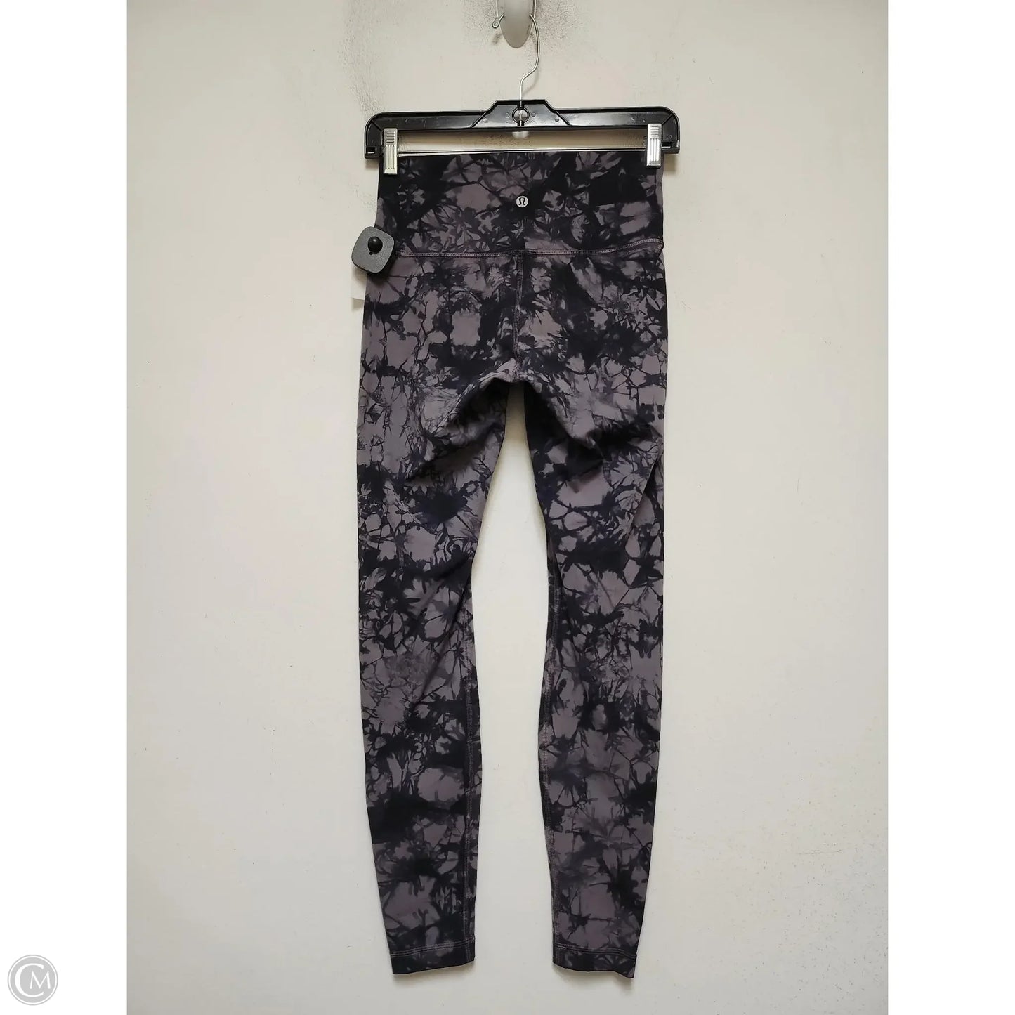 Athletic Leggings By Lululemon In Black & Grey, Size: 6