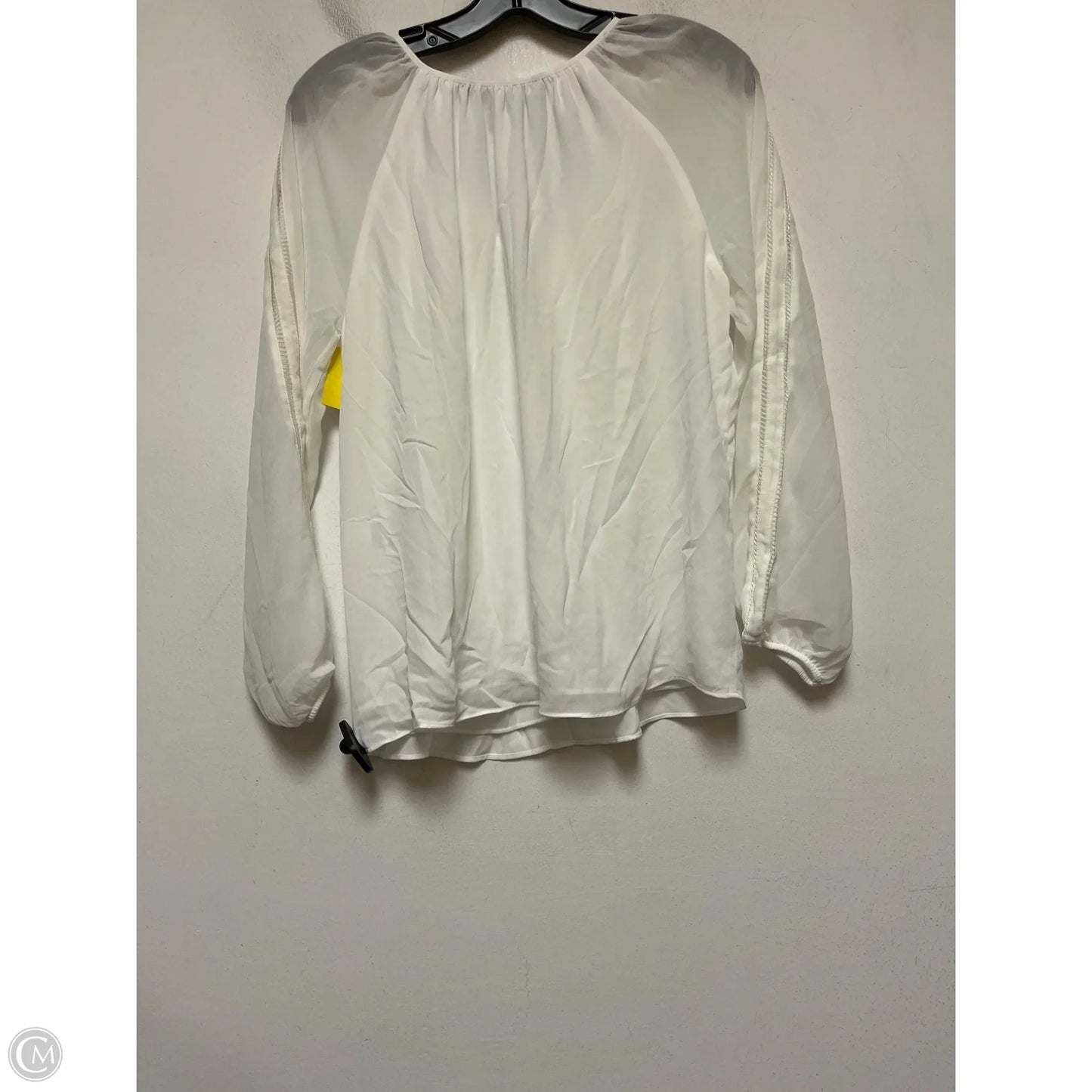Top Long Sleeve By White House Black Market In White, Size: Xs