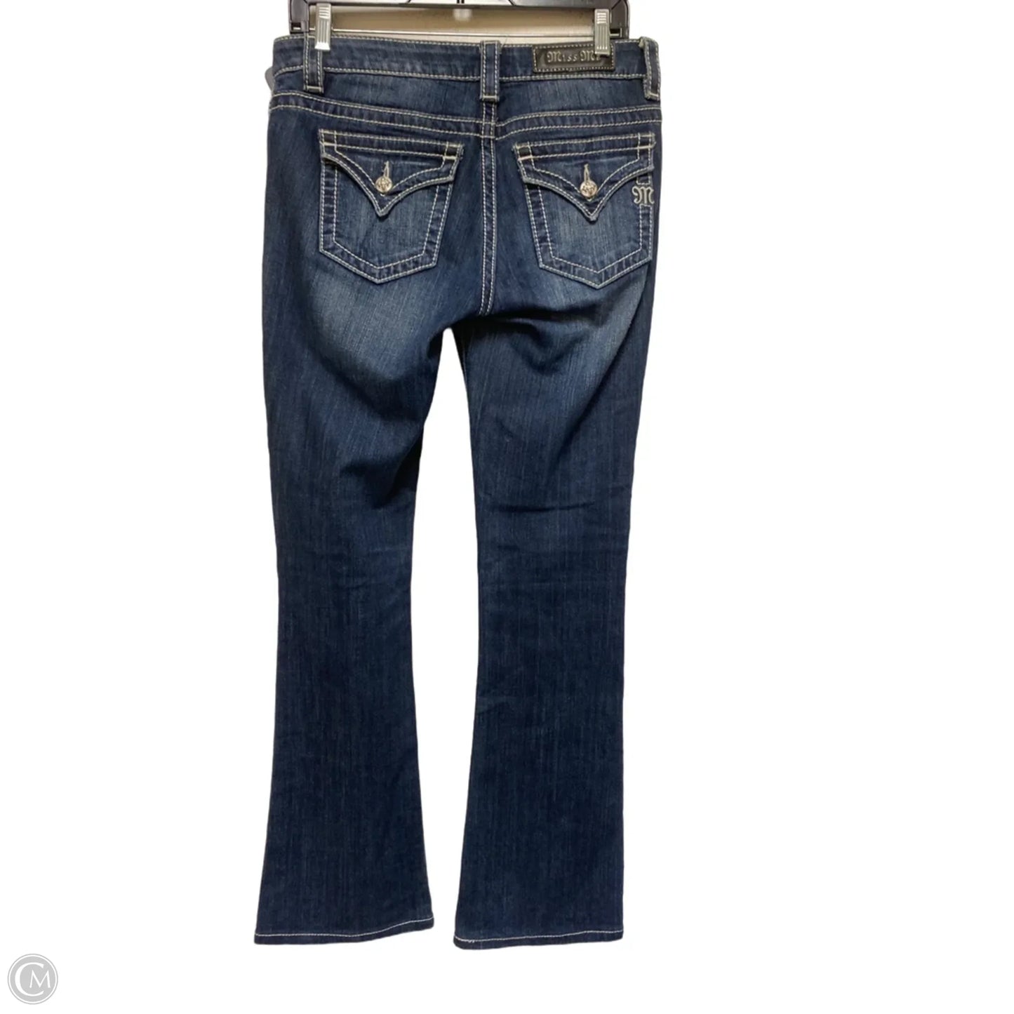 Jeans Flared By Miss Me In Blue & Gold, Size: 6