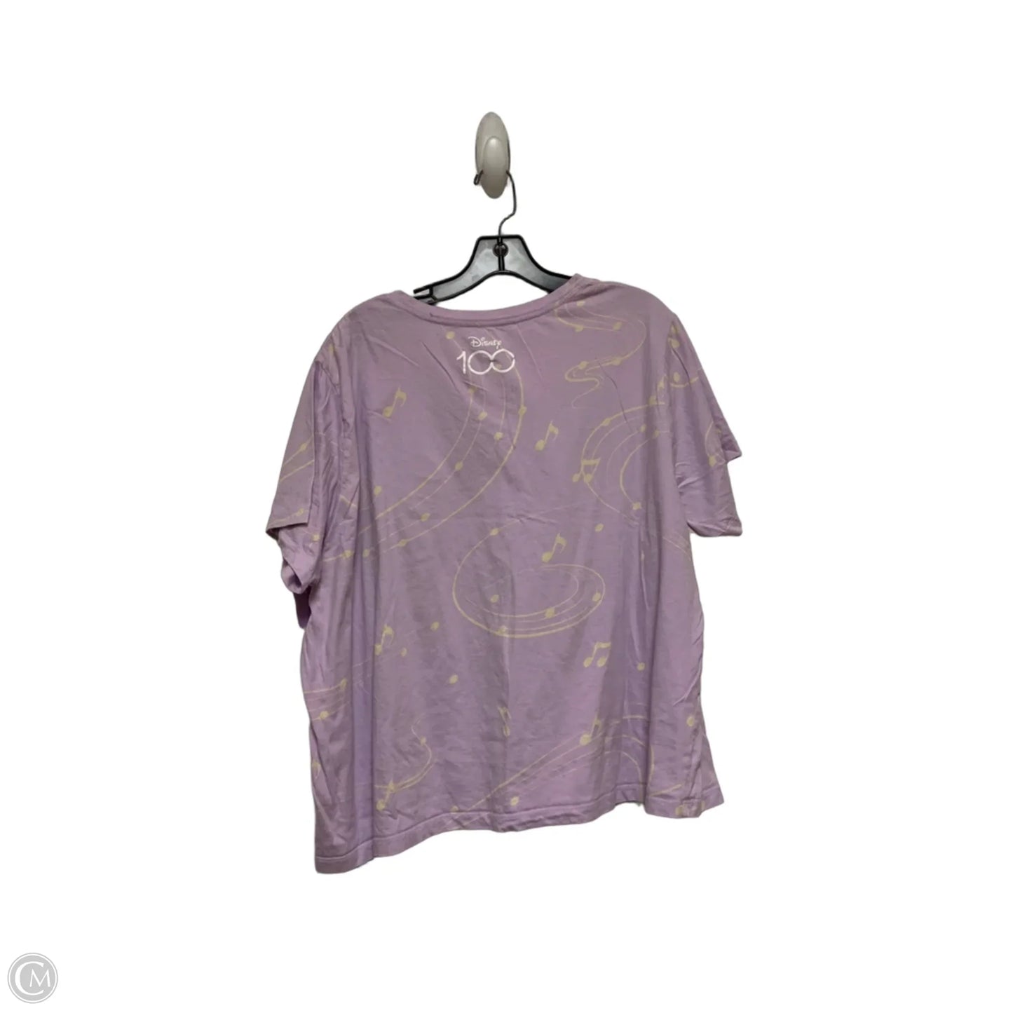 Top Short Sleeve Basic By Disney In Purple, Size: 2x