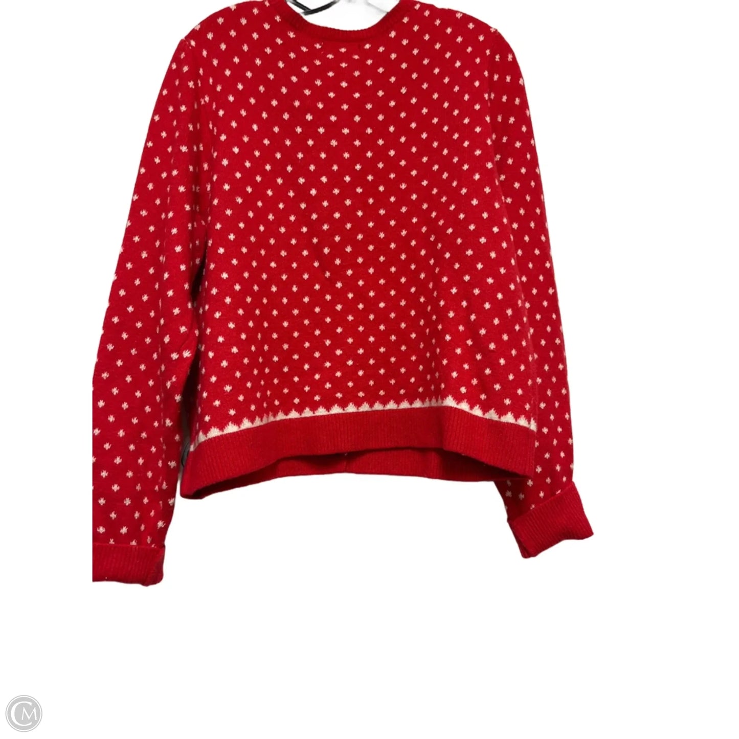 Cardigan By Old Navy In Red & White, Size: Xl