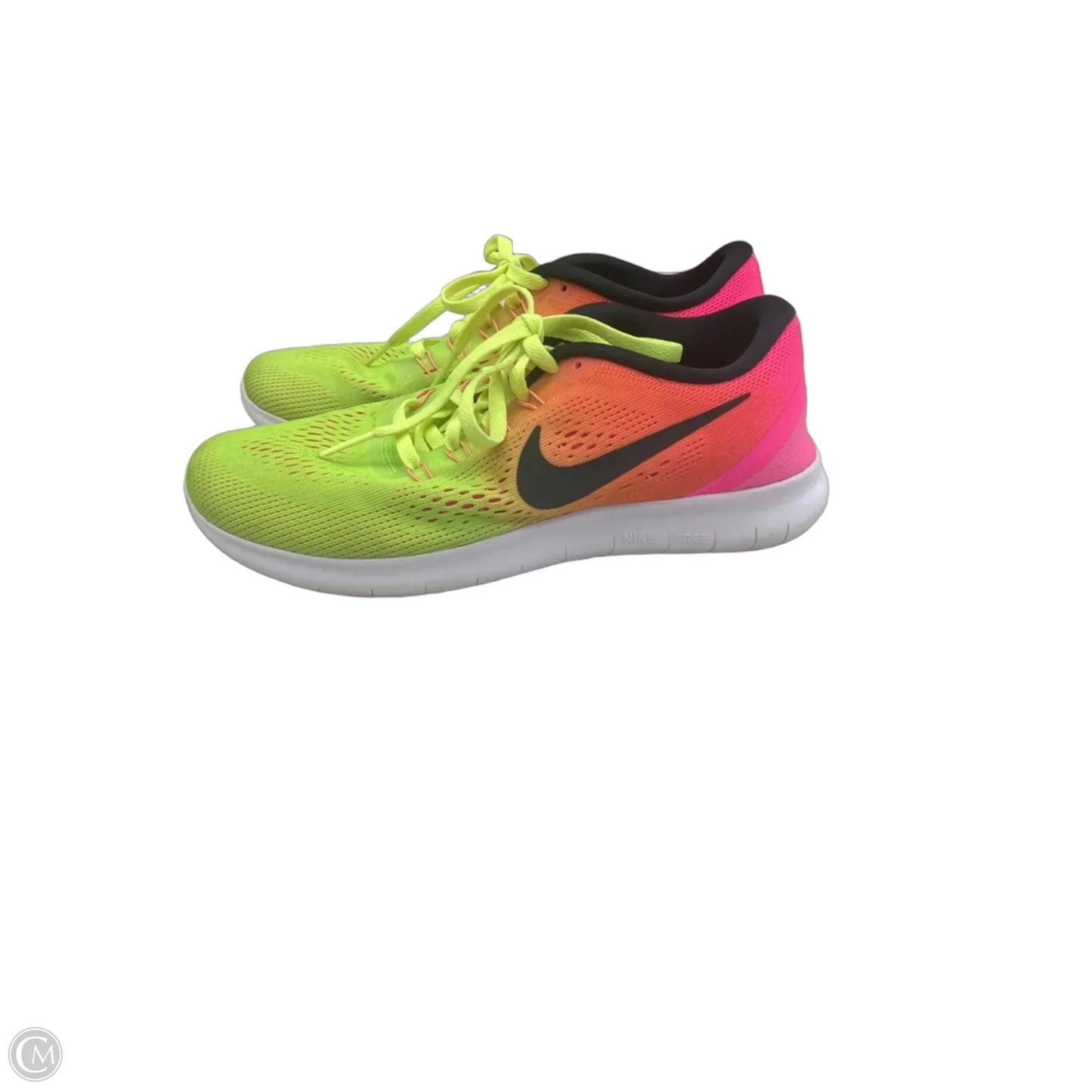 Shoes Athletic By Nike In Green & Orange, Size: 7.5