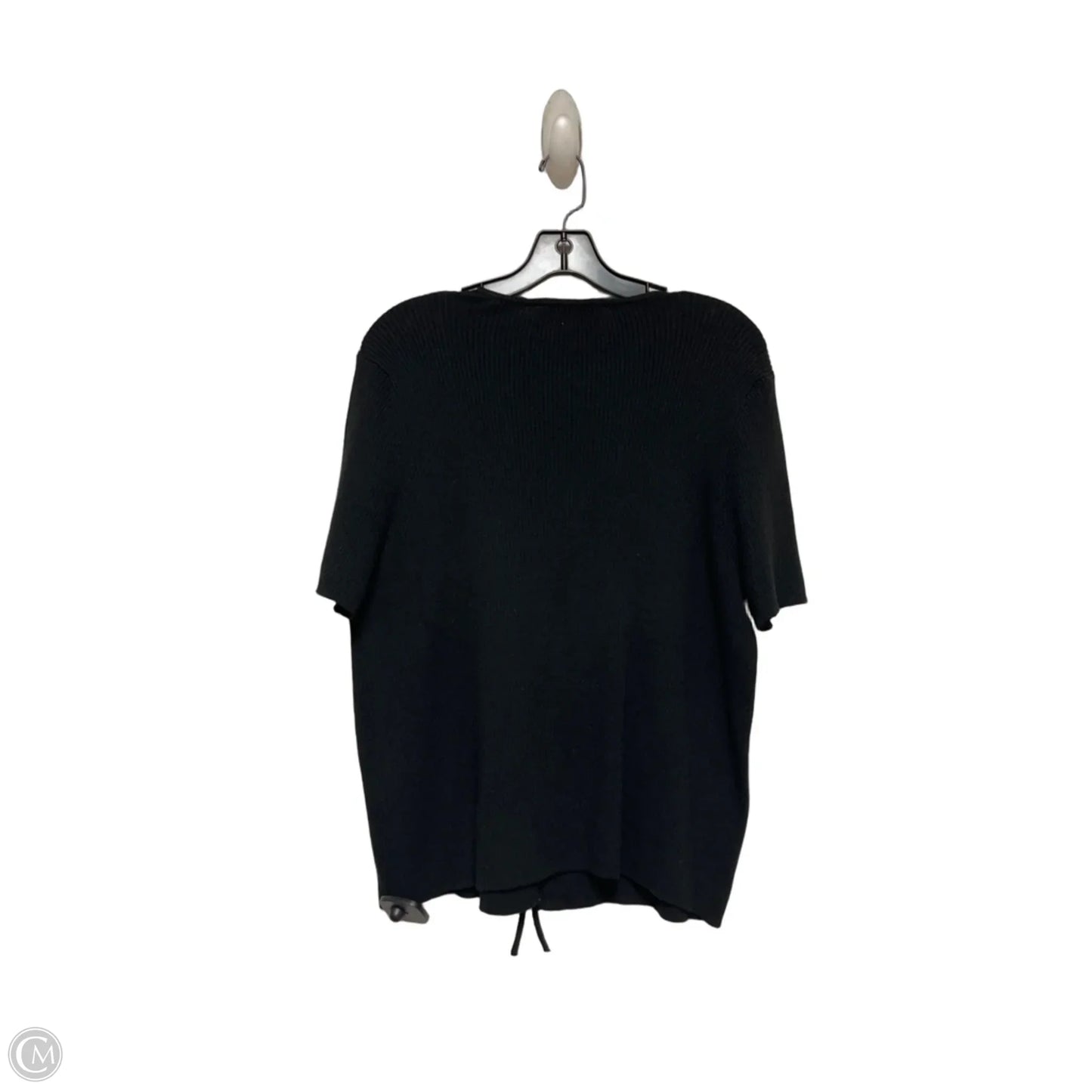 Top Short Sleeve By Abercrombie And Fitch In Black, Size: L