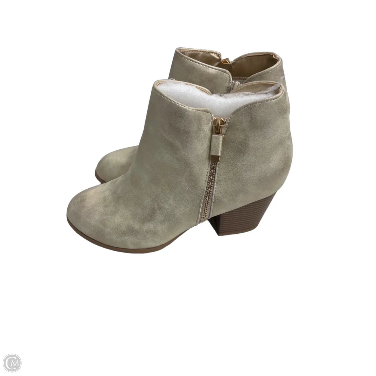 Shoes Heels Block By Style And Co Collection Women In Cream & Tan, Size: 9.5