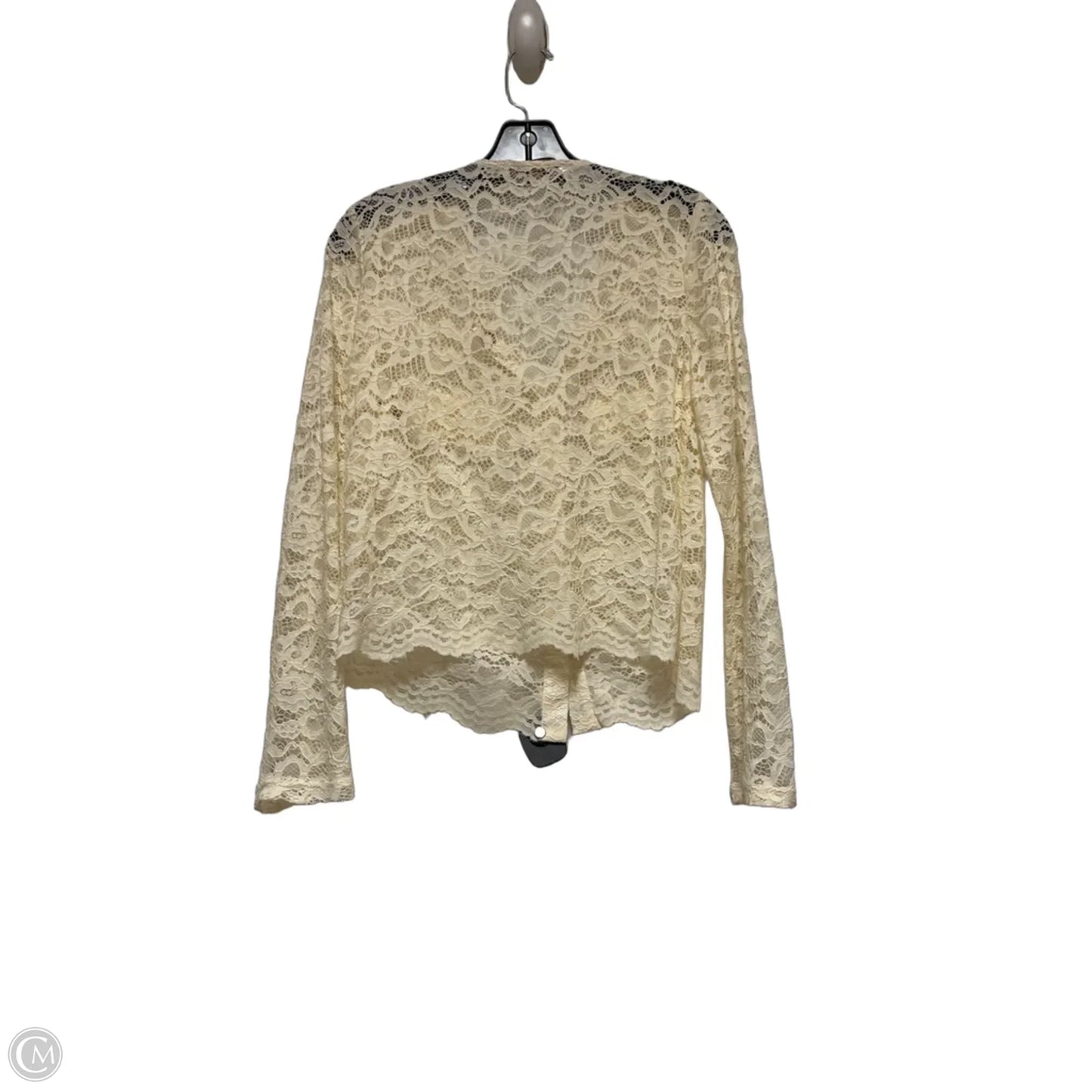 Cardigan By Loft In Cream, Size: M